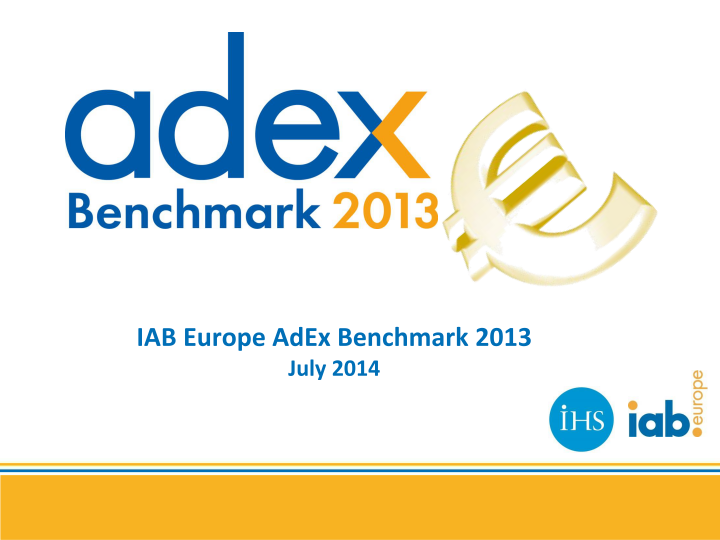 Adex Benchmark 2013