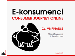 Raport E-konsumenci: finanse