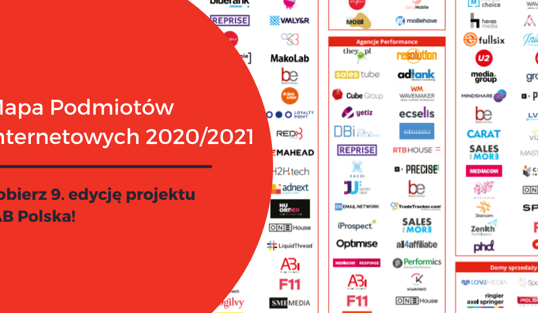 Mapa Podmiotów Internetowych IAB Polska 2020/2021 już do pobrania!