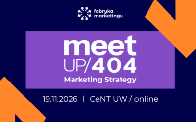 MEETUP 404: Marketing Strategy  w Warszawie (patronat honorowy)